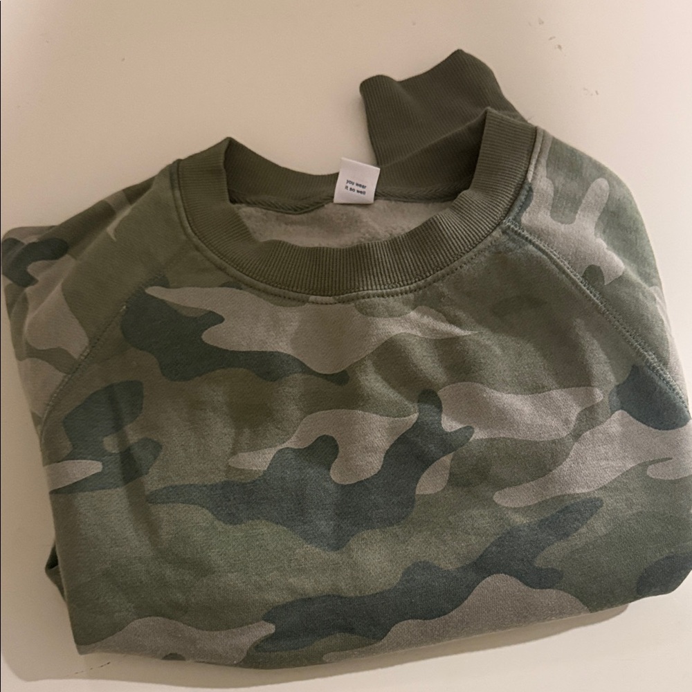 Old Navy Green Camo Sweatshirt
